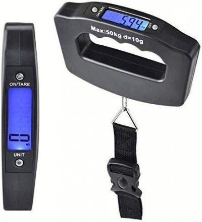 TRIXES Portable Digital Luggage Scales Travel Accessory 50kg Suitcase Weight Measure