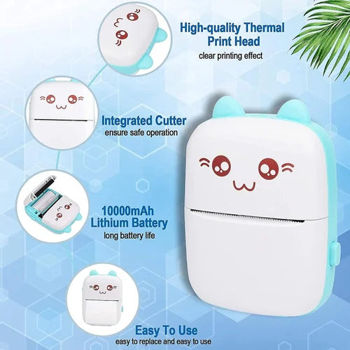 Mini Portable Thermal Printer Wireless Bluetooth Printer